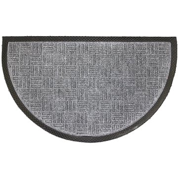 Home Elements Rohožka gumová půlkruh - šedá 45 × 75 cm (8595556408896)