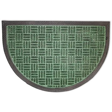 Home Elements Rohožka, půlkruh, zelená, 40×60 cm (8595556409626)