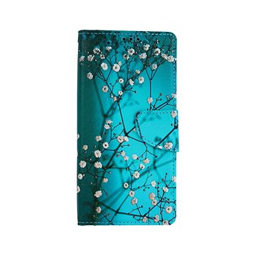 TopQ Kryt Xiaomi Redmi 9 knížkový Modrý s květy 51053 (Sun-51053)