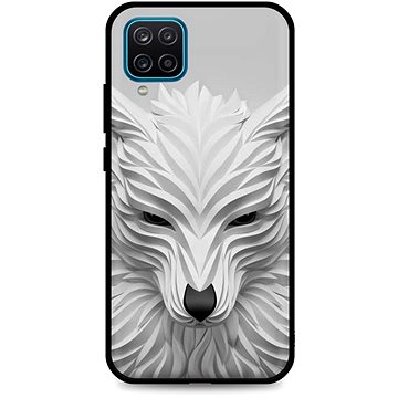 TopQ Kryt LUXURY Samsung A12 pevný Bílý vlk 57604 (Sun-57604)