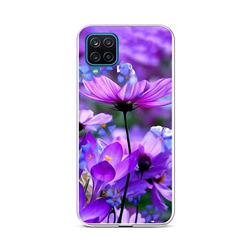 TopQ Kryt Samsung A12 silikon Rozkvetlé květy 58630 (Sun-58630)