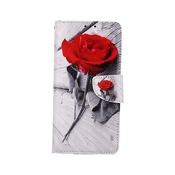 TopQ Pouzdro Xiaomi Redmi Note 9 Pro knížkové Červená růže 59931 (Sun-59931)