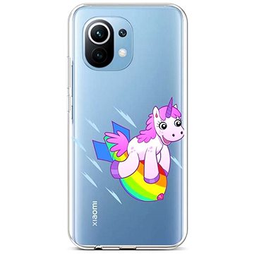 TopQ Kryt Xiaomi Mi 11 Lite silikon Flying Unicorn 71582 (Sun-71582)