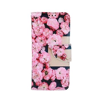 TopQ Pouzdro Xiaomi Redmi Note 11 knížkové Růžové květy 73676 (Sun-73676)