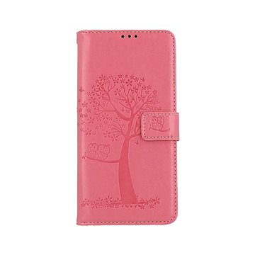 TopQ Pouzdro Samsung A13 knížkové Růžový strom sovičky 73819 (Sun-73819)