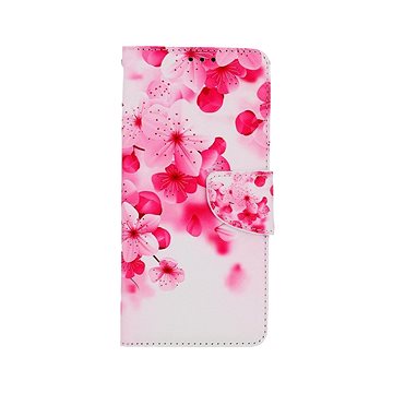 TopQ Pouzdro Samsung A13 knížkové Růžové kvítky 73512 (Sun-73512)