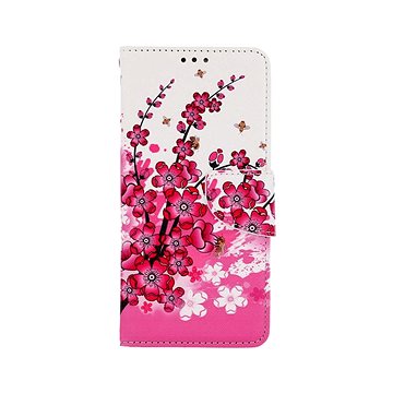 TopQ Pouzdro Samsung A53 5G knížkové Kytičky textil 73501 (Sun-73501)