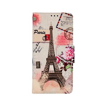 TopQ Pouzdro Samsung A13 knížkové Eiffelova věž 73551 (Sun-73551)