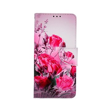 TopQ Pouzdro Samsung A13 knížkové Romantické růže 73508 (Sun-73508)