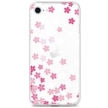 TopQ Kryt iPhone SE 2022 silikon Pink Blossom 74011 (Sun-74011)