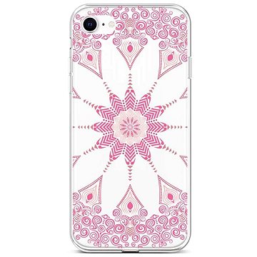 TopQ Kryt iPhone SE 2022 silikon Pink Mandala 73966 (Sun-73966)