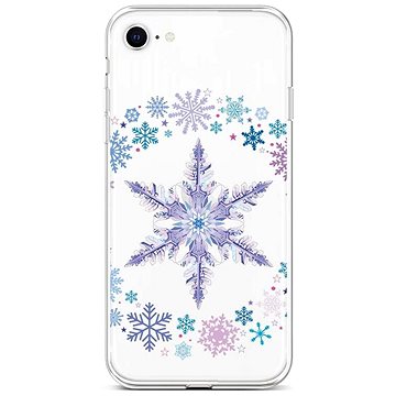 TopQ Kryt iPhone SE 2022 silikon Snowflake 73956 (Sun-73956)
