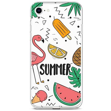 TopQ Kryt iPhone SE 2022 silikon Summer 73968 (Sun-73968)