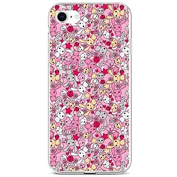 TopQ Kryt iPhone SE 2022 silikon Pink Bunnies 73938 (Sun-73938)