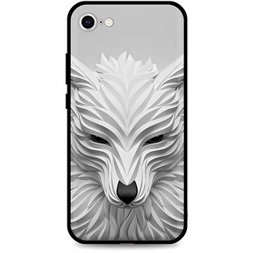 TopQ Kryt LUXURY iPhone SE 2022 pevný Bílý vlk 74094 (Sun-74094)