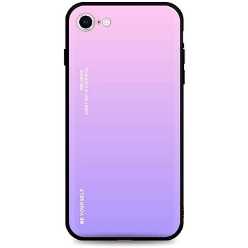 TopQ Kryt LUXURY iPhone SE 2022 pevný duhový růžový 73935 (Sun-73935)