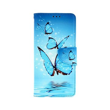 TopQ Pouzdro Samsung A13 knížkové Modří motýlci 73498 (Sun-73498)