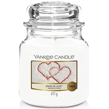 YANKEE CANDLE Classic střední Snow In Love 411 g (5038580011029)