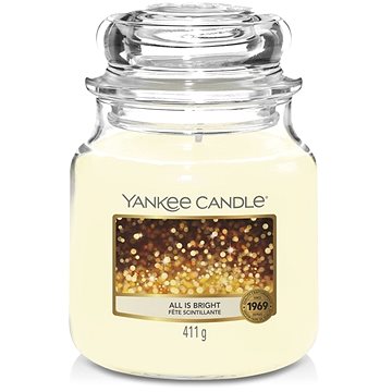 YANKEE CANDLE Classic střední All is Bright 411 g (5038580084771)