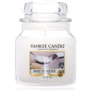 YANKEE CANDLE Classic střední Baby Powder 411 g (5038580001228)