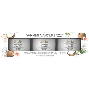 YANKEE CANDLE Coconut Beach set Sampler 3× 37 g (5038581130446)