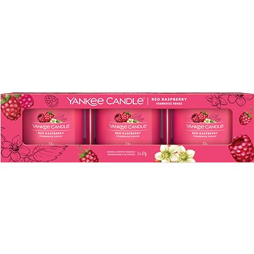 YANKEE CANDLE Set Red Raspberry Sampler 3× 37 g (5038581125367)