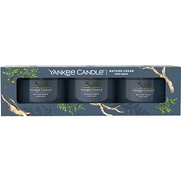 YANKEE CANDLE Bayside Cedar set Sampler 3× 37 g (5038581128276)
