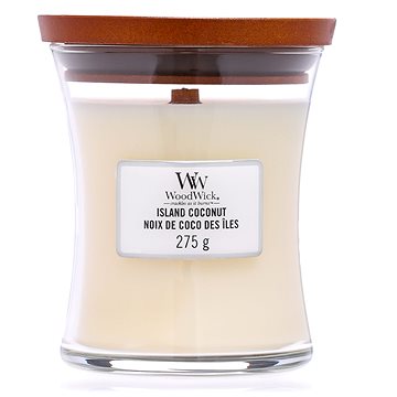 WOODWICK Island Coconut Medium Candle 275 g (5038581057842)