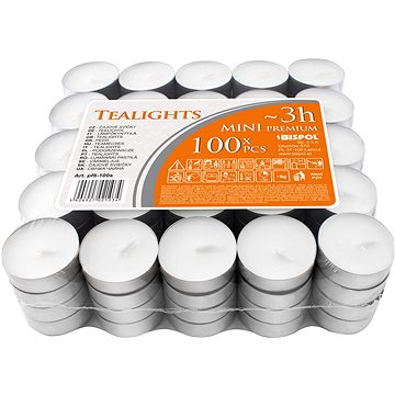 BISPOL čajové svíčky 100 ks (5906927021034)