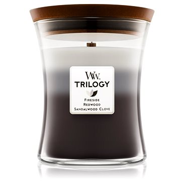 WOODWICK Trilogy Warm Woods Medium Candle 275 g (5038581054384)