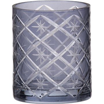 YANKEE CANDLE svícen Grey Etched Star (5038580086270)