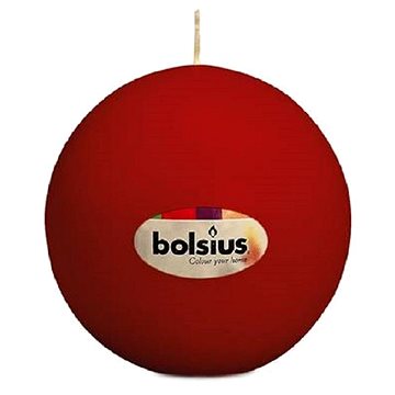 BOLSIUS svíčka koule antická červená 7 cm (8717847134776)