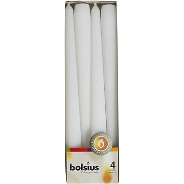 BOLSIUS parafínová svíčka bíla 4 ks (8711711156017)