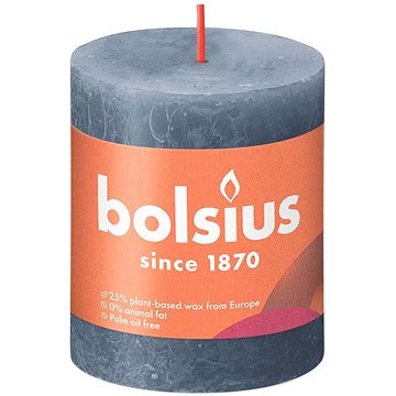 BOLSIUS rustikální večerní modrá 80 × 68 mm (8717847146571)