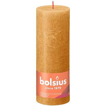 BOLSIUS rustikální sloupová medově žlutá 190 × 68 mm (8717847143013)
