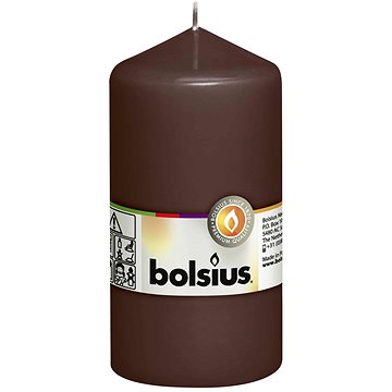 BOLSIUS svíčka klasická kaštanově hnědá 130 × 68 mm (8717847132833)