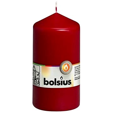 BOLSIUS svíčka klasická bordó 130 × 68 mm (8711711385134)