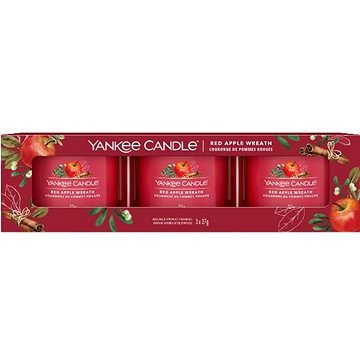 YANKEE CANDLE Red Apple Wreath 3× 37 g (5038581125169)