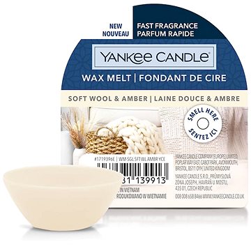 YANKEE CANDLE Soft Wool & Amber 22 g (5038581139913)
