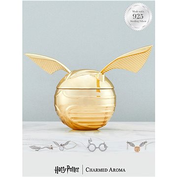 Charmed Aroma Harry Potter Golden Snitch - Zlatonka 354 g + stříbrný náhrdelník 1 ks (4260676687462)
