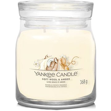 YANKEE CANDLE Signature 2 knoty Soft Wool & Amber 368 g (5038581144641)