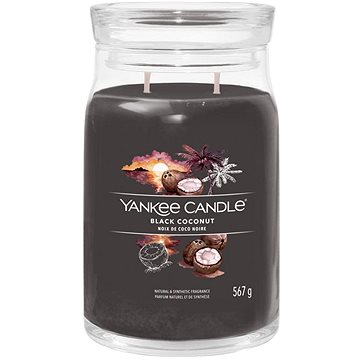 YANKEE CANDLE Signature sklo 2 knoty Black Coconut 567 g (5038581124926)