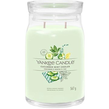 YANKEE CANDLE Signature sklo 2 knoty Cucumber Mint Cooler 567 g (5038581151106)