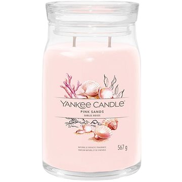 YANKEE CANDLE Signature sklo 2 knoty Pink Sands 567 g (5038581129129)