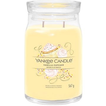 YANKEE CANDLE Signature sklo 2 knoty Vanilla Cupcake 567 g (5038581129228)