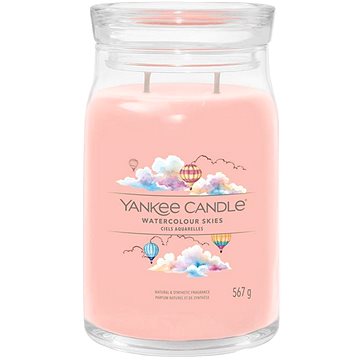 YANKEE CANDLE Signature sklo 2 knoty Watercolour Skies 567 g (5038581151137)