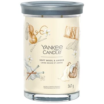 YANKEE CANDLE Signature 2 knoty Soft Wool & Amber 567 g (5038581142883)
