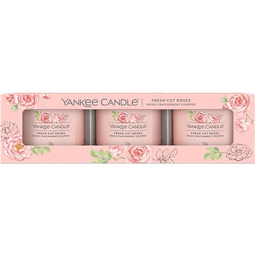 YANKEE CANDLE Fresh Cut Roses 3× 37 g (5038581125282)