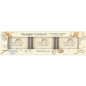 YANKEE CANDLE Soft Wool & Amber 3× 37 g (5038581141091)