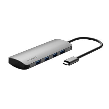 Swissten USB-C HUB 4-IN-1 (4x USB 3.0) Aluminium (44040101)